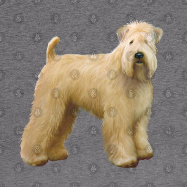 A Soft Coated Wheaten Terrier (standing) - Just the Dog by Dogs Galore and More